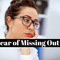 How to overcome the fear of missing out ?