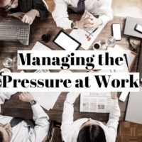 How can you stop putting too much pressure on yourself at work?